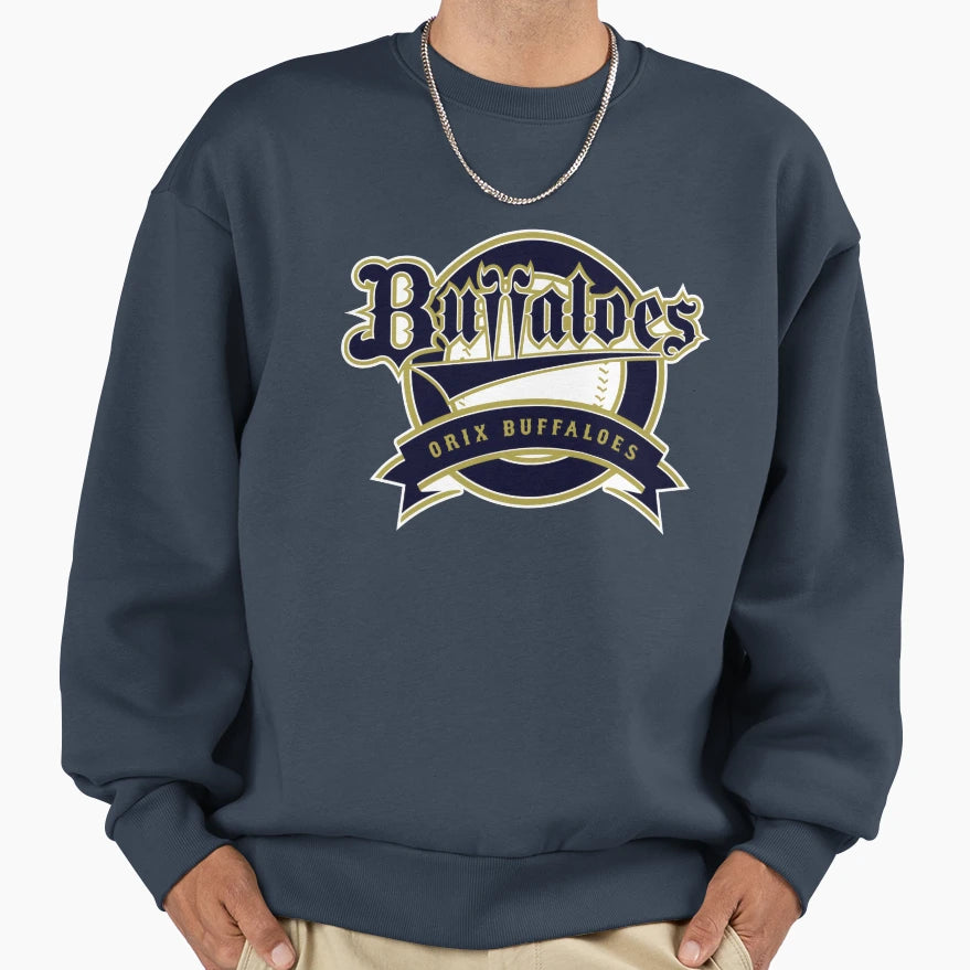 Orix Buffaloes Crest Logo Sweatshirt - Fun Novelty Design Unisex - T-Shirt, Sweatshirt, Hoodie