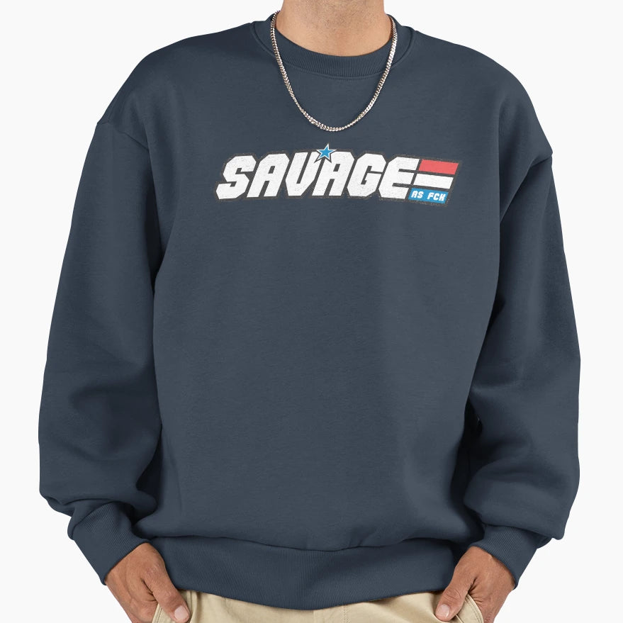 Savage Asf Sweatshirt - Graphic Print Unisex - T-Shirt, Sweatshirt, Hoodie