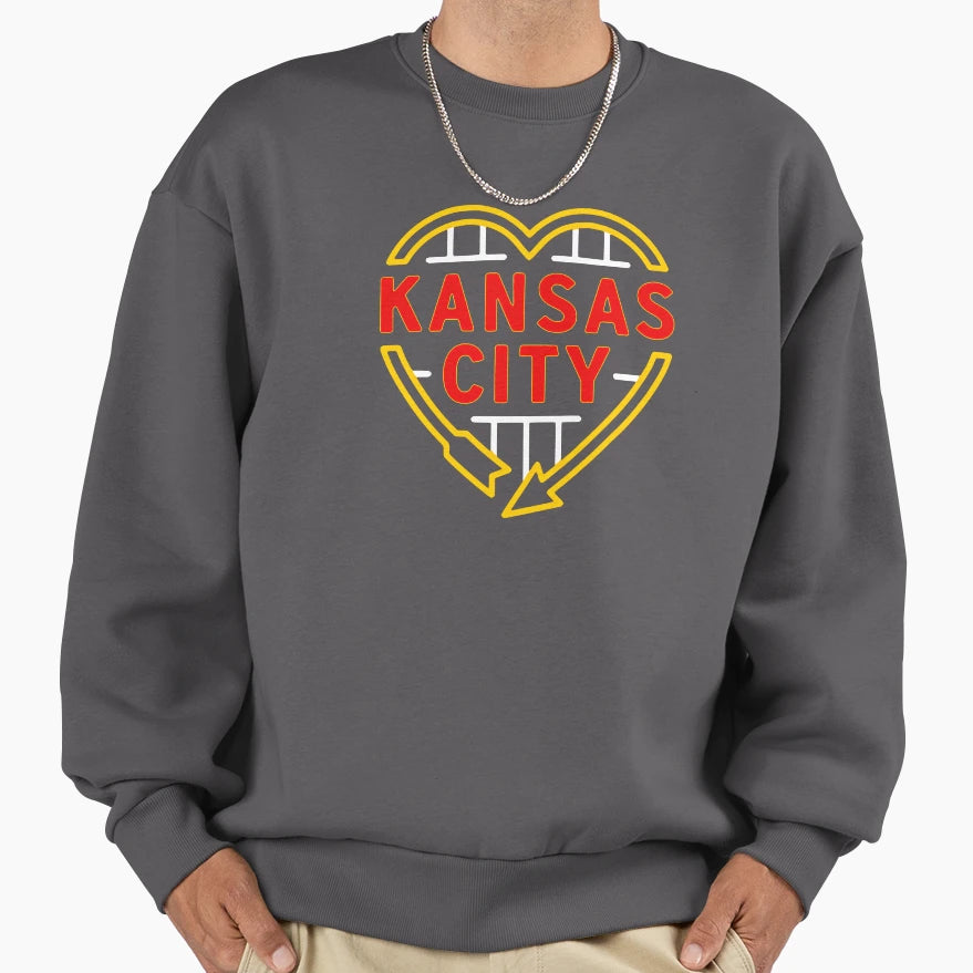 Kansas City Heart Culture Sweatshirt - Trendy Graphic Unisex - T-Shirt, Sweatshirt, Hoodie