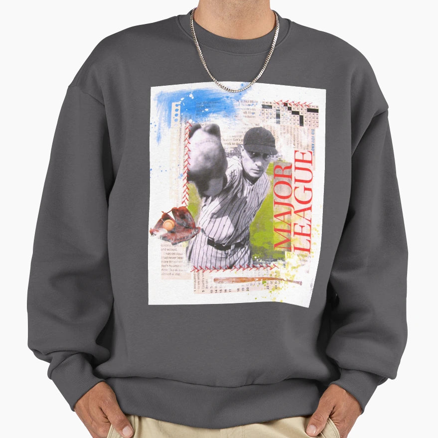 Buster Keaton Baseball Sweatshirt - Custom Art Print Men Women - T-Shirt, Sweatshirt, Hoodie