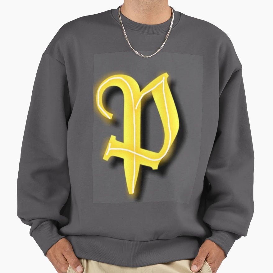 Letter P Sweatshirt - Graphic Print for Adults - T-Shirt, Sweatshirt, Hoodie
