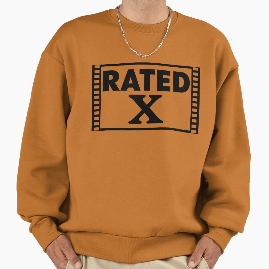 Rated X Sweatshirt - Aesthetic Graphic Unisex - T-Shirt, Sweatshirt, Hoodie