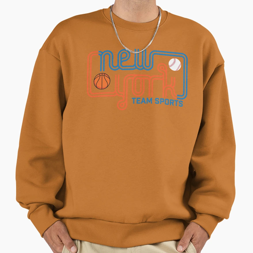 New York Sports Sweatshirt - Graphic Print Men Women - T-Shirt, Sweatshirt, Hoodie