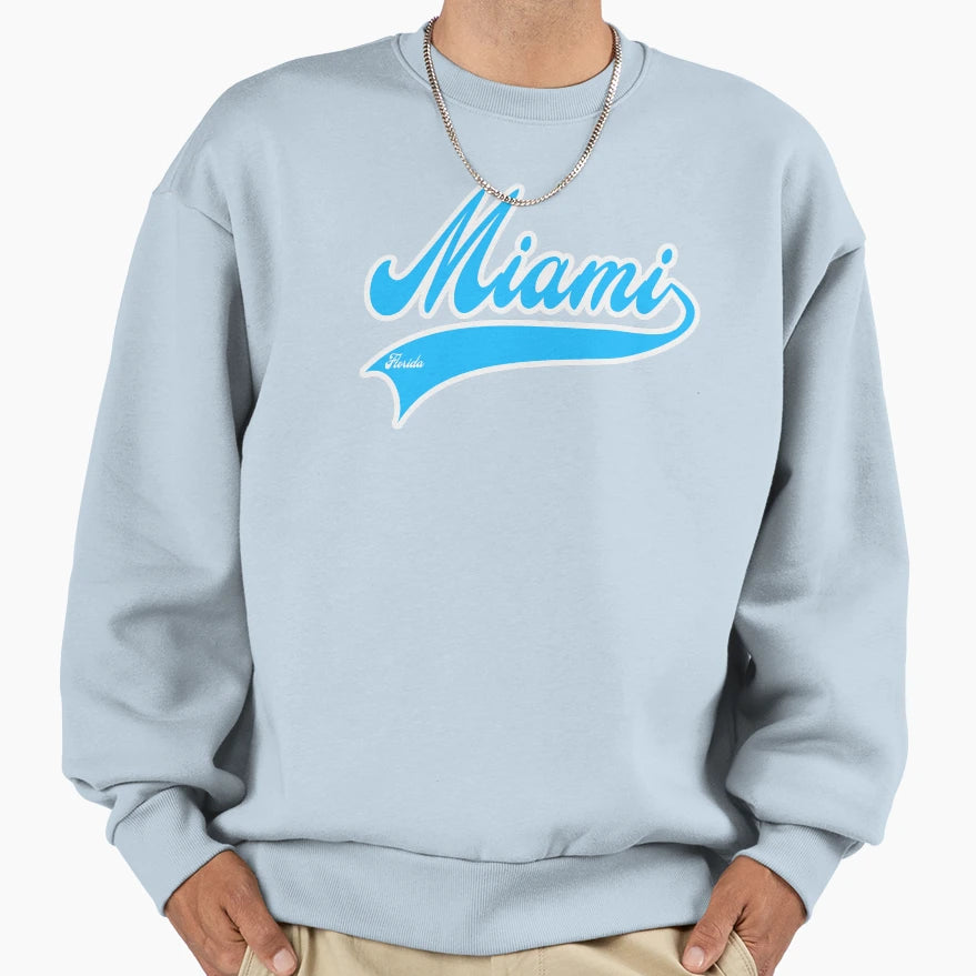 Miami Florida Sweatshirt - Unique Graphic Unisex - T-Shirt, Sweatshirt, Hoodie