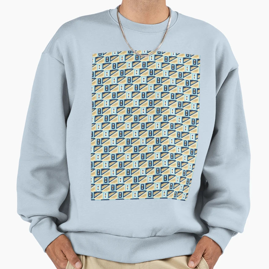 Memphis Geometric Abstract Sweatshirt - Custom Art Print Men Women - T-Shirt, Sweatshirt, Hoodie
