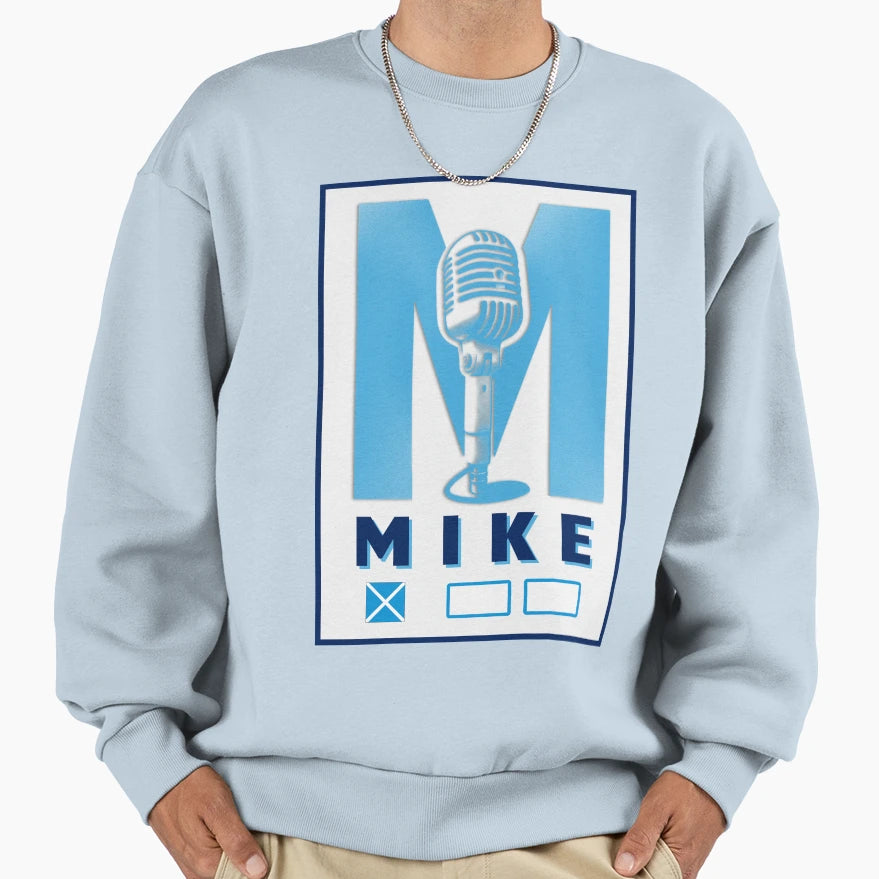 Mike Letter M Morse Code Nato Sweatshirt - Trendy Graphic for Adults - T-Shirt, Sweatshirt, Hoodie