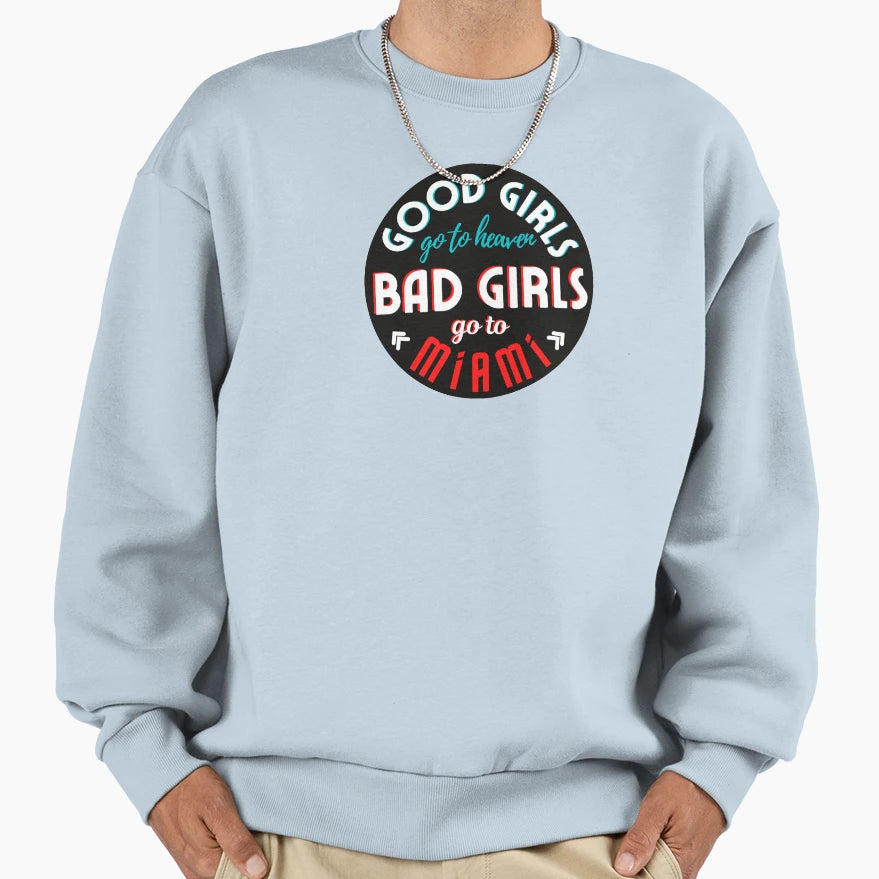 Miami Bride Bachelorette Evjf Sweatshirt - Trendy Graphic for Adults - T-Shirt, Sweatshirt, Hoodie