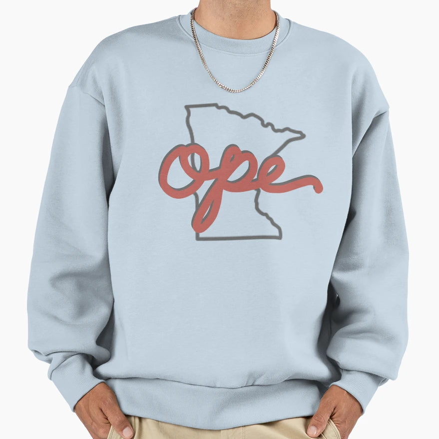 Ope Minnesota Sweatshirt - Streetwear Style for Adults - T-Shirt, Sweatshirt, Hoodie
