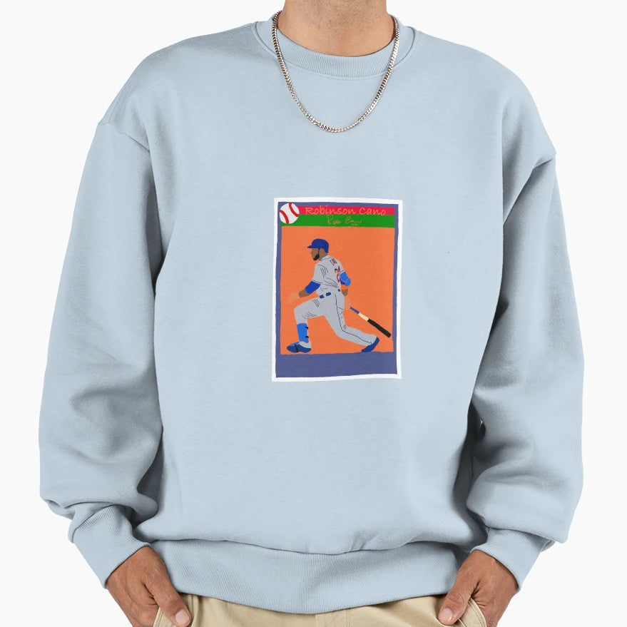Robinson Cano Baseball Card Sweatshirt - Novelty Apparel for Adults - T-Shirt, Sweatshirt, Hoodie