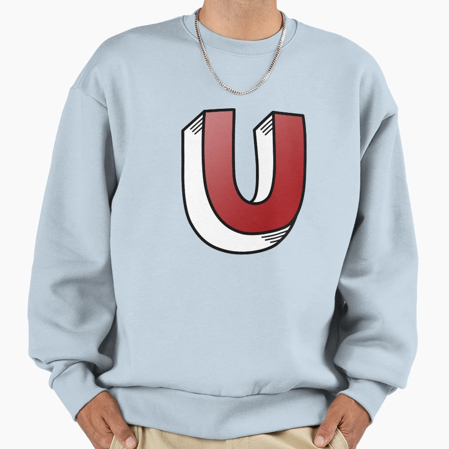 Letter U Sweatshirt - Custom Art Print for Adults - T-Shirt, Sweatshirt, Hoodie