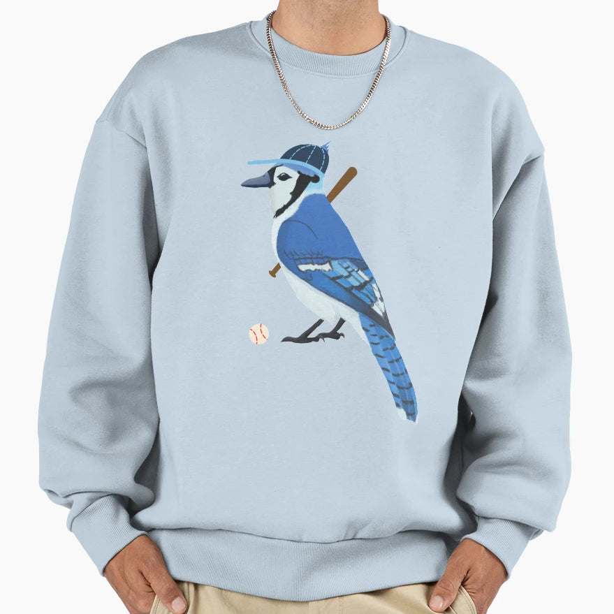 Baseball Blue Jay Sweatshirt - Novelty Apparel for Adults - T-Shirt, Sweatshirt, Hoodie