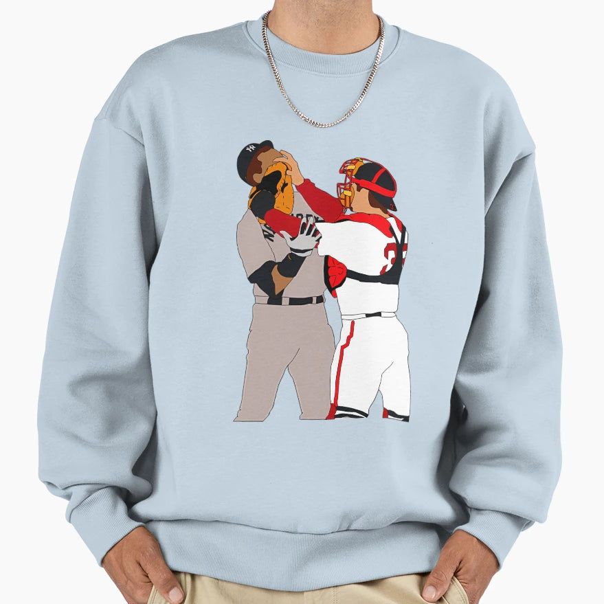 Jason Varitek Alex Rodriguez Brawl Sweatshirt - Minimalist Print Men Women - T-Shirt, Sweatshirt, Hoodie