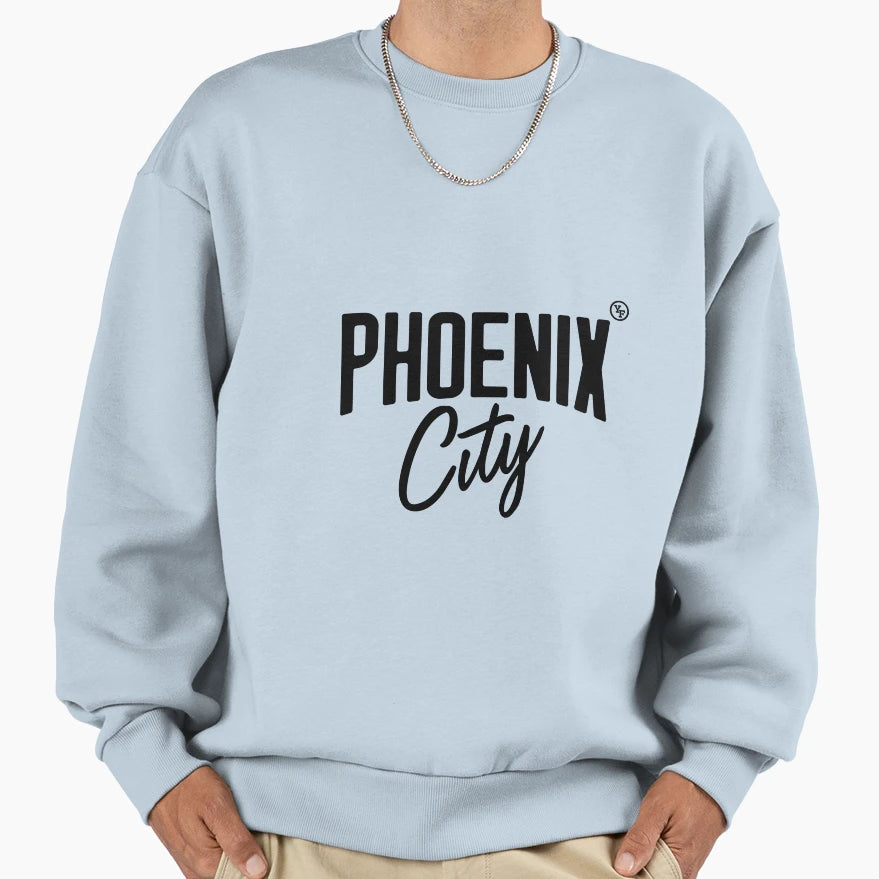 Phoenix City Black Sweatshirt - Trendy Graphic Men Women - T-Shirt, Sweatshirt, Hoodie