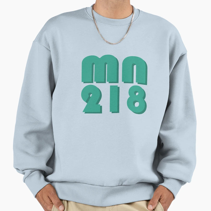 Mn 218 Teal Sweatshirt - Custom Art Print Unisex - T-Shirt, Sweatshirt, Hoodie