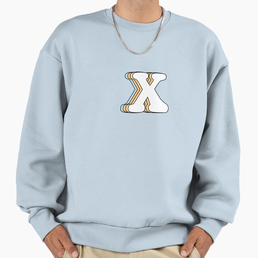 Letter X Sweatshirt - Aesthetic Graphic Unisex - T-Shirt, Sweatshirt, Hoodie