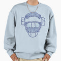 Baseball Catchers Mask Calligram Sweatshirt - Minimalist Print for Adults - T-Shirt, Sweatshirt, Hoodie