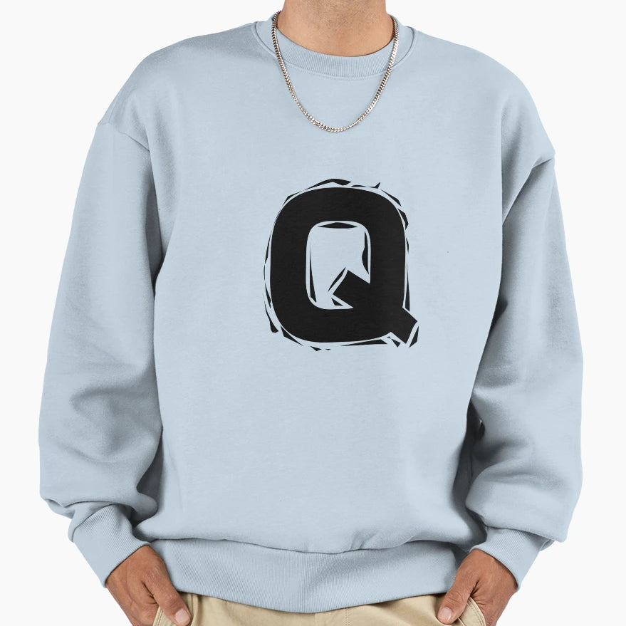Letter Q Costume Vantage Sweatshirt - Fun Novelty Design for Adults - T-Shirt, Sweatshirt, Hoodie
