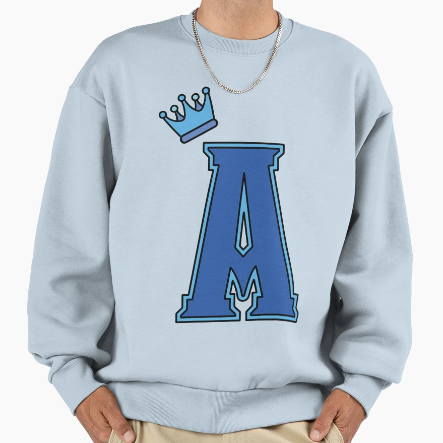 Blue Letter Sweatshirt - Unique Graphic for Adults - T-Shirt, Sweatshirt, Hoodie