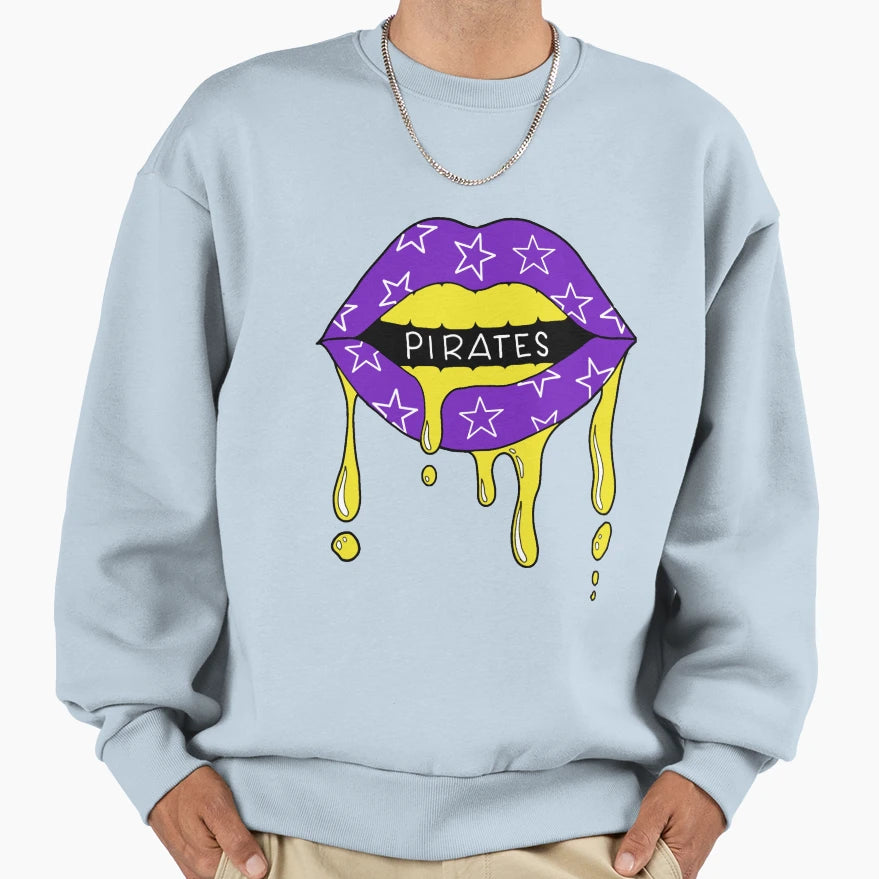Ecu Lips Logo Sweatshirt - Graphic Print for Adults - T-Shirt, Sweatshirt, Hoodie