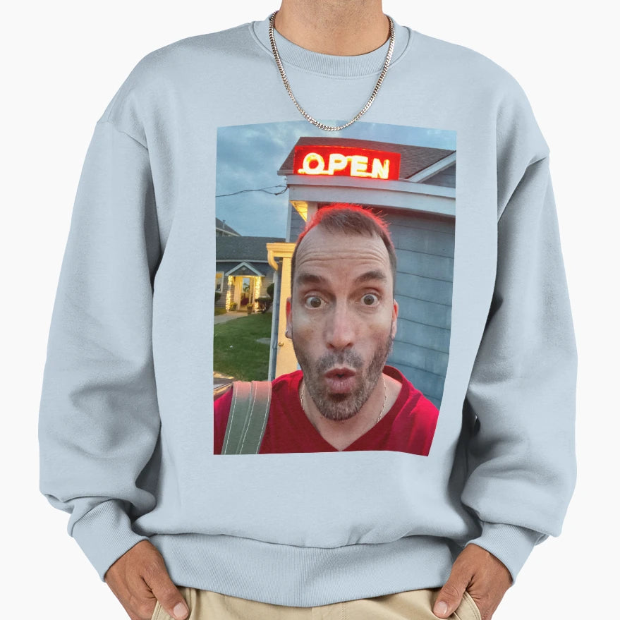 Open Sweatshirt - Custom Art Print Men Women - T-Shirt, Sweatshirt, Hoodie