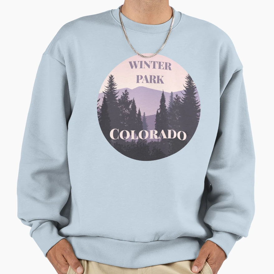Winter Park Colorado Sweatshirt - Custom Art Print Unisex - T-Shirt, Sweatshirt, Hoodie