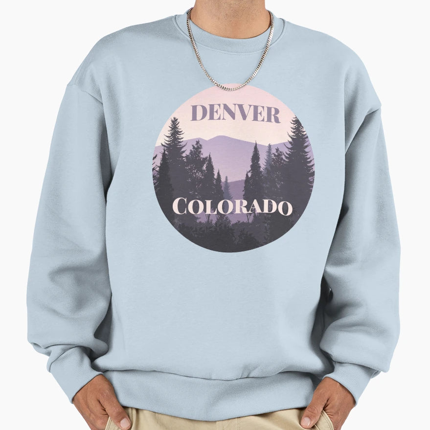 Denver Colorado Sweatshirt - Custom Art Print for Adults - T-Shirt, Sweatshirt, Hoodie