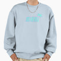 Miami Art Deco Teal Palm Tree Sweatshirt - Casual Everyday Wear Unisex - T-Shirt, Sweatshirt, Hoodie