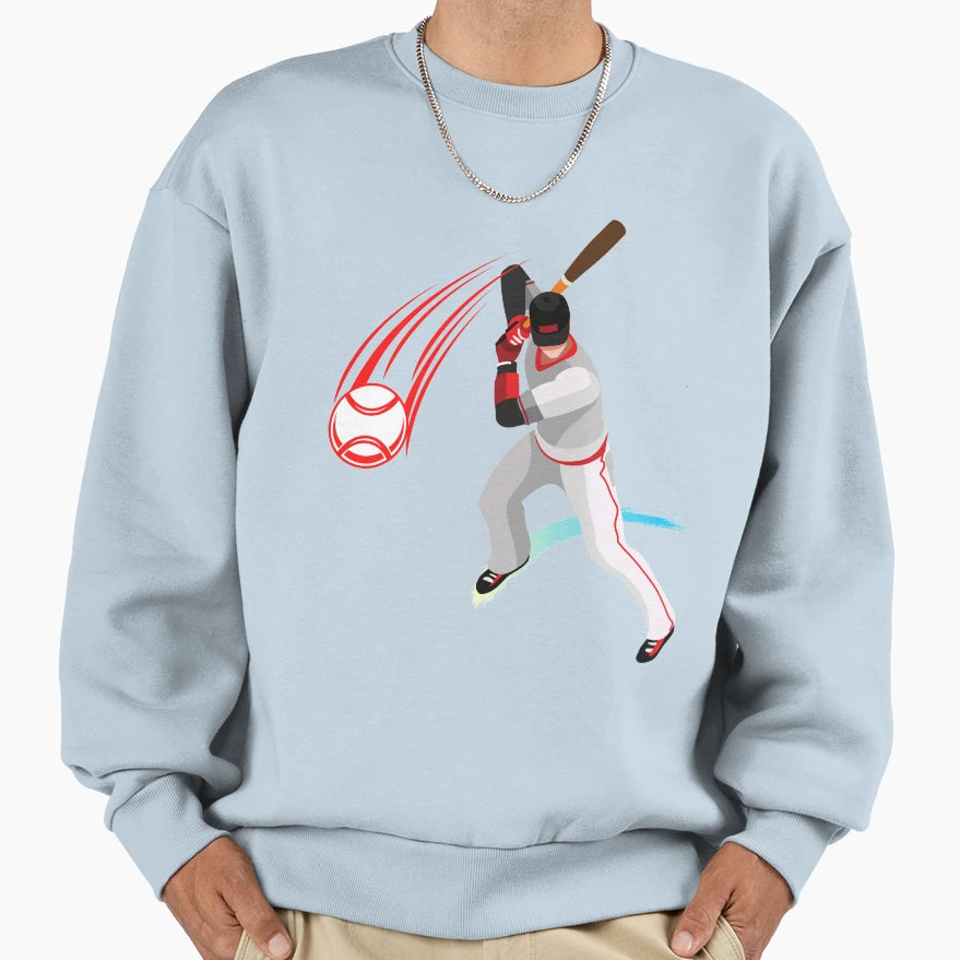 Baseball Sport Sweatshirt - Casual Everyday Wear for Adults - T-Shirt, Sweatshirt, Hoodie