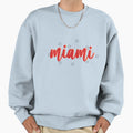 Miami Star Calligraphy Sweatshirt - Trendy Graphic Men Women - T-Shirt, Sweatshirt, Hoodie