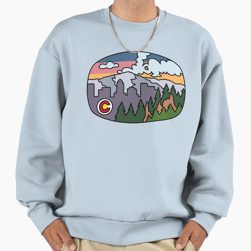 Visit Colorado Springs Sweatshirt - Graphic Print Men Women - T-Shirt, Sweatshirt, Hoodie