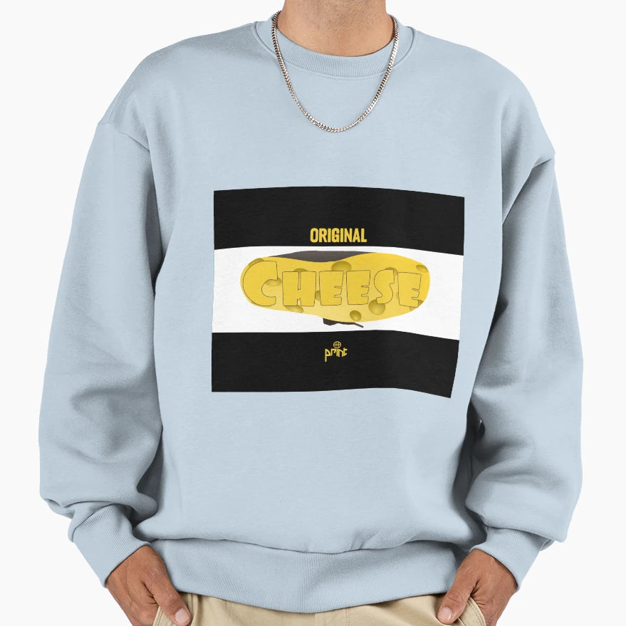 Cheese Sweatshirt - Graphic Print Men Women - T-Shirt, Sweatshirt, Hoodie