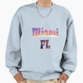 Miami Florida Fl Ocean Text Sweatshirt - Novelty Apparel Men Women - T-Shirt, Sweatshirt, Hoodie