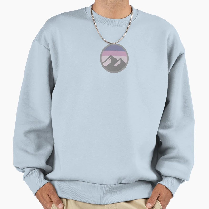 Geometric Mountains Sweatshirt - Unique Graphic Men Women - T-Shirt, Sweatshirt, Hoodie