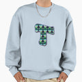 Letter T Pattern Sweatshirt - Unique Graphic Men Women - T-Shirt, Sweatshirt, Hoodie