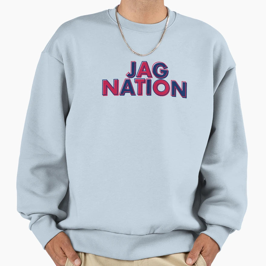 Jag Nation Color Block Color Sweatshirt - Aesthetic Graphic Men Women - T-Shirt, Sweatshirt, Hoodie