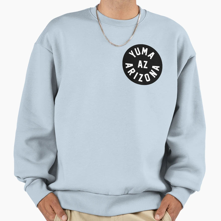 Yuma Arizona Black Circle Sweatshirt - Fun Novelty Design Unisex - T-Shirt, Sweatshirt, Hoodie