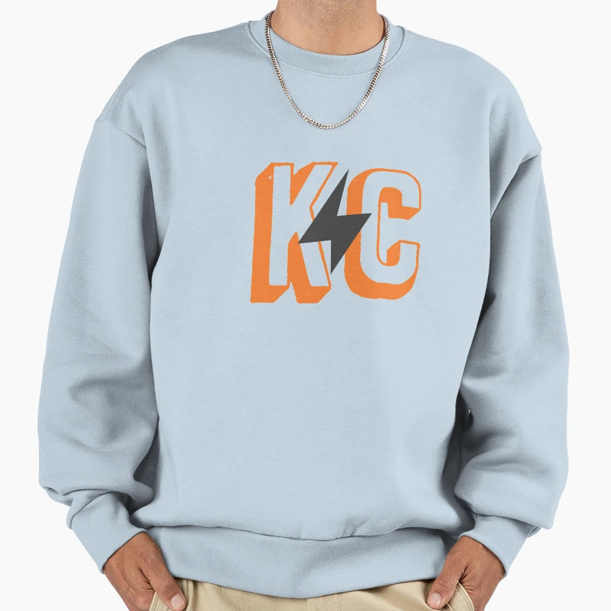 Kc Lightning Orange Sweatshirt - Aesthetic Graphic Unisex - T-Shirt, Sweatshirt, Hoodie