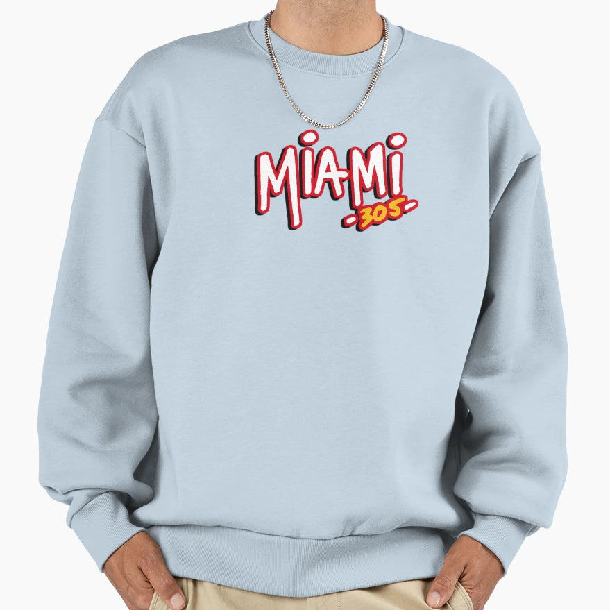 Miami 305 Basketball Sweatshirt - Novelty Apparel Unisex - T-Shirt, Sweatshirt, Hoodie