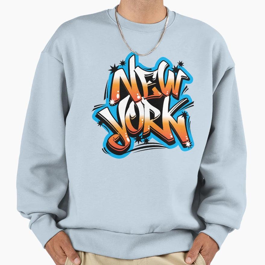 New York Graffiti Sweatshirt - Fun Novelty Design Men Women - T-Shirt, Sweatshirt, Hoodie