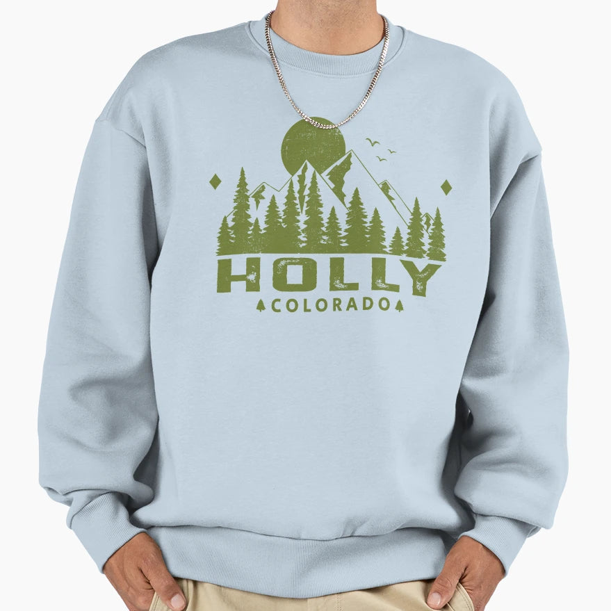 Holly Colorado Mountain Souvenir Sweatshirt - Trendy Graphic Unisex - T-Shirt, Sweatshirt, Hoodie