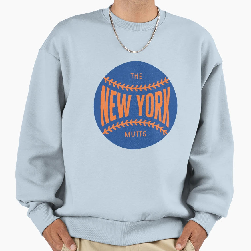 New York Baseball Ball Stitching Nickname Sweatshirt - Graphic Print Unisex - T-Shirt, Sweatshirt, Hoodie