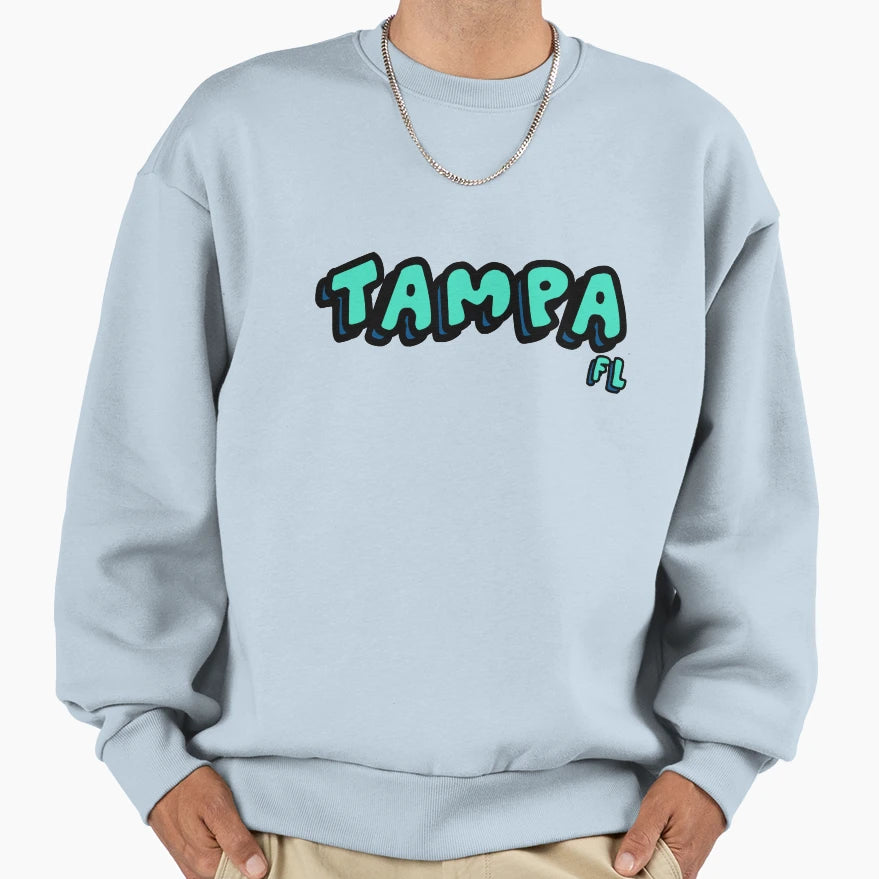 Tampa Bubble Sweatshirt - Custom Art Print Men Women - T-Shirt, Sweatshirt, Hoodie