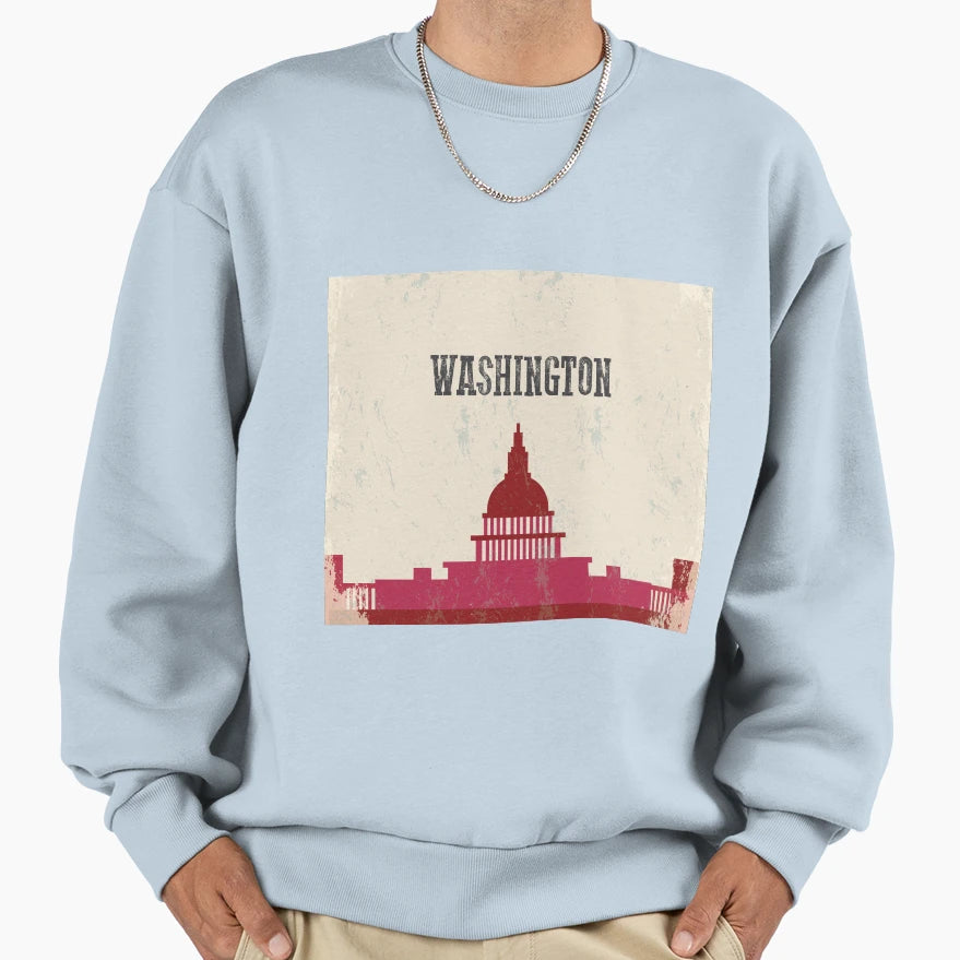 Washington Sweatshirt - Graphic Print Men Women - T-Shirt, Sweatshirt, Hoodie