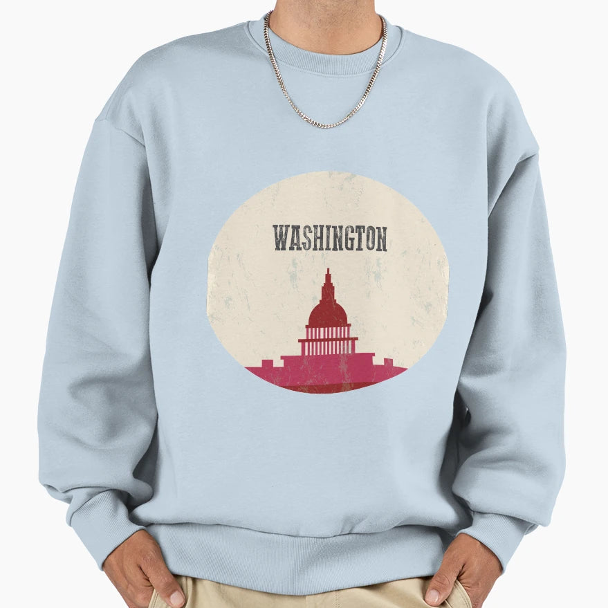 Washington Sweatshirt - Graphic Print Men Women - T-Shirt, Sweatshirt, Hoodie