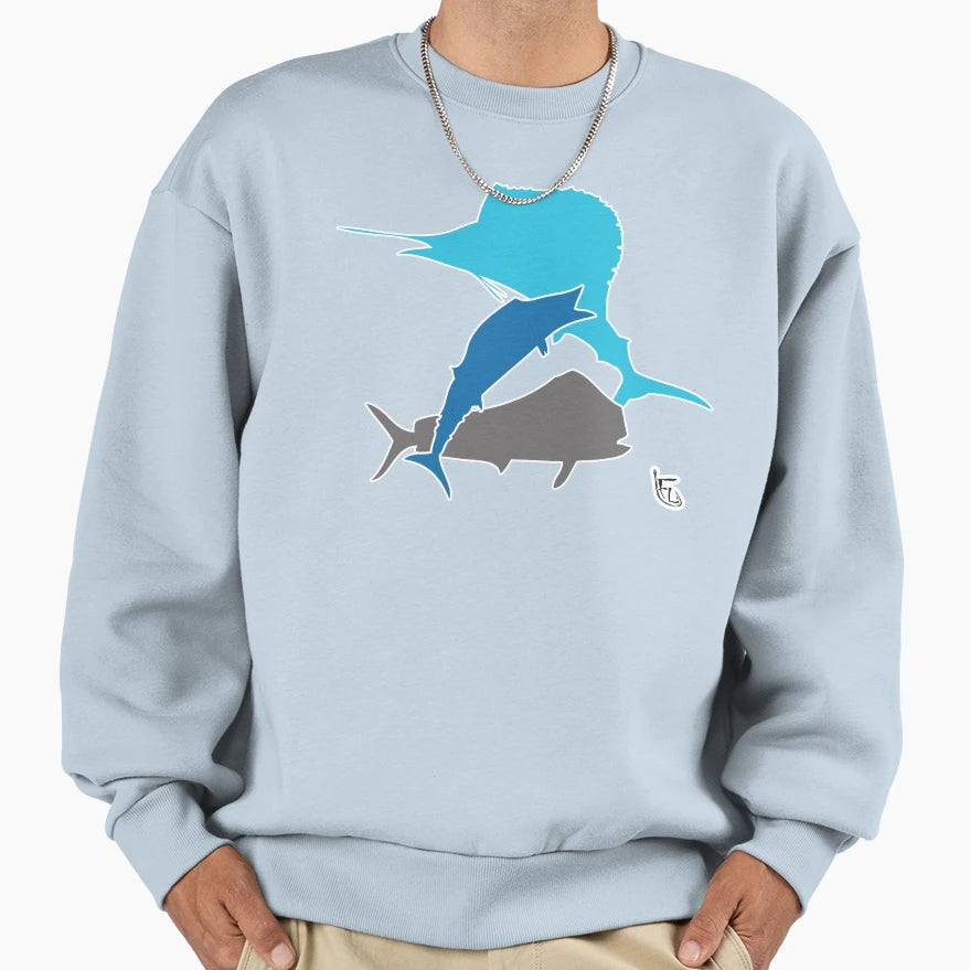 Offshore Fishing Sweatshirt - Casual Everyday Wear Men Women - T-Shirt, Sweatshirt, Hoodie