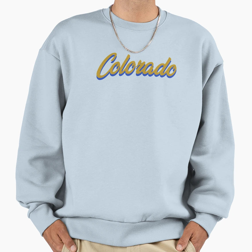 Colorado Co Rockies State Sweatshirt - Fun Novelty Design for Adults - T-Shirt, Sweatshirt, Hoodie