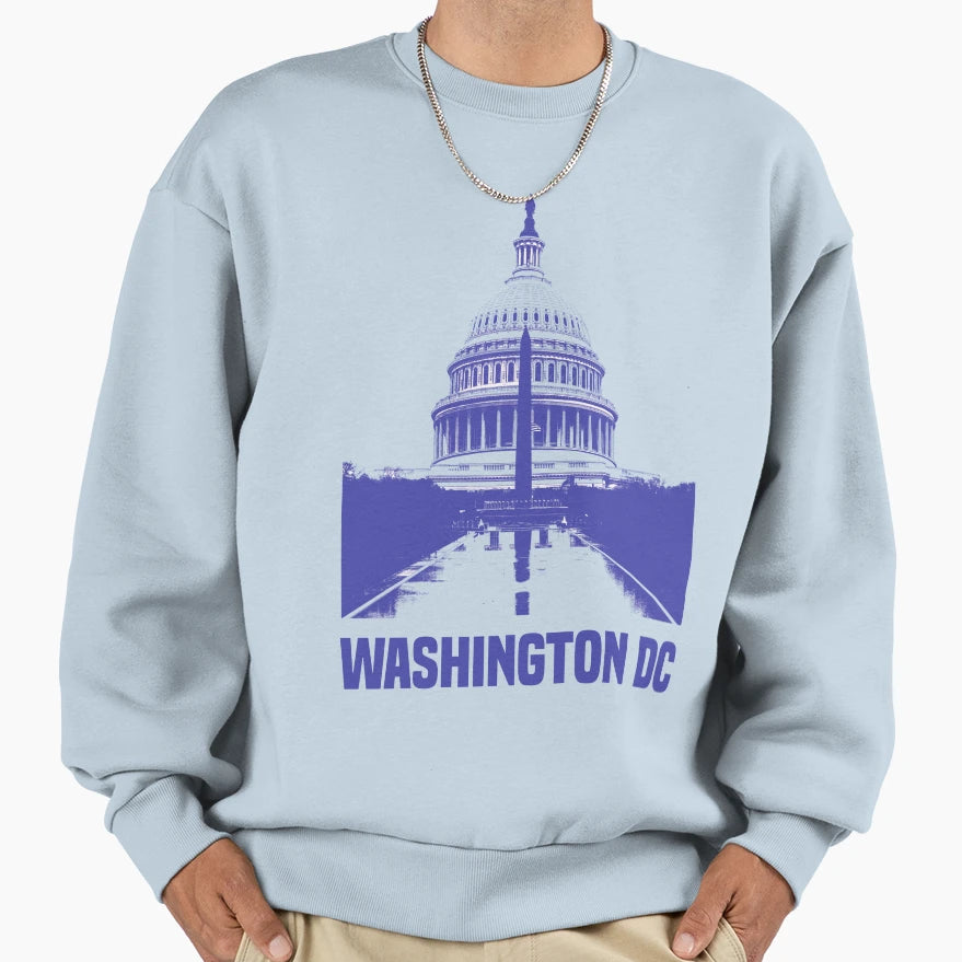 Washington Dc Skyline Sweatshirt - Trendy Graphic for Adults - T-Shirt, Sweatshirt, Hoodie