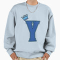 Blue Letter Y Sweatshirt - Fun Novelty Design for Adults - T-Shirt, Sweatshirt, Hoodie