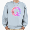 Letter Art Vaporwave Cinnamon Buns Q Sweatshirt - Minimalist Print Unisex - T-Shirt, Sweatshirt, Hoodie