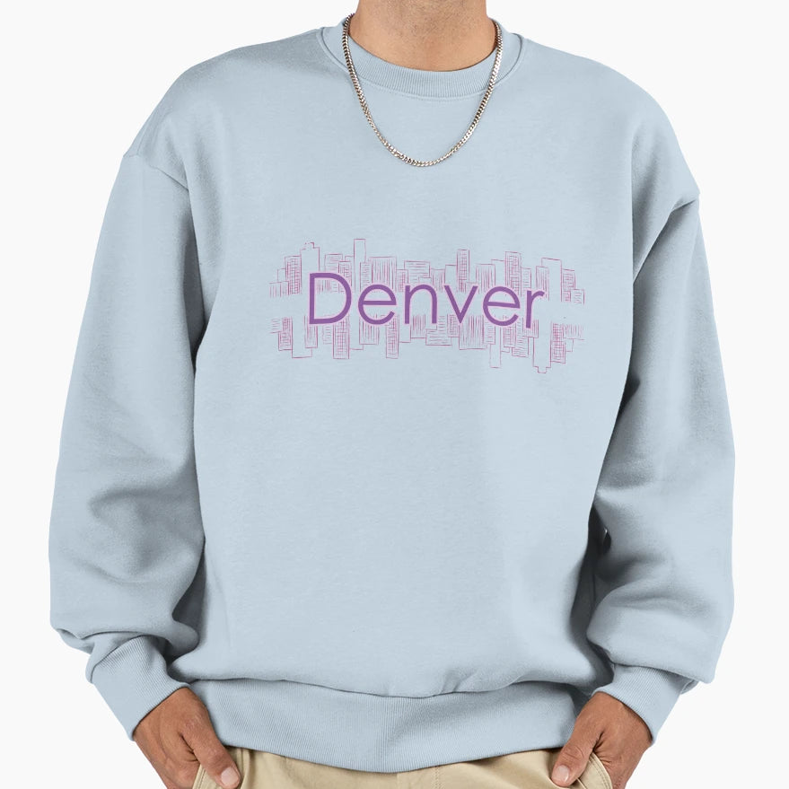 Denver Sweatshirt - Minimalist Print Unisex - T-Shirt, Sweatshirt, Hoodie